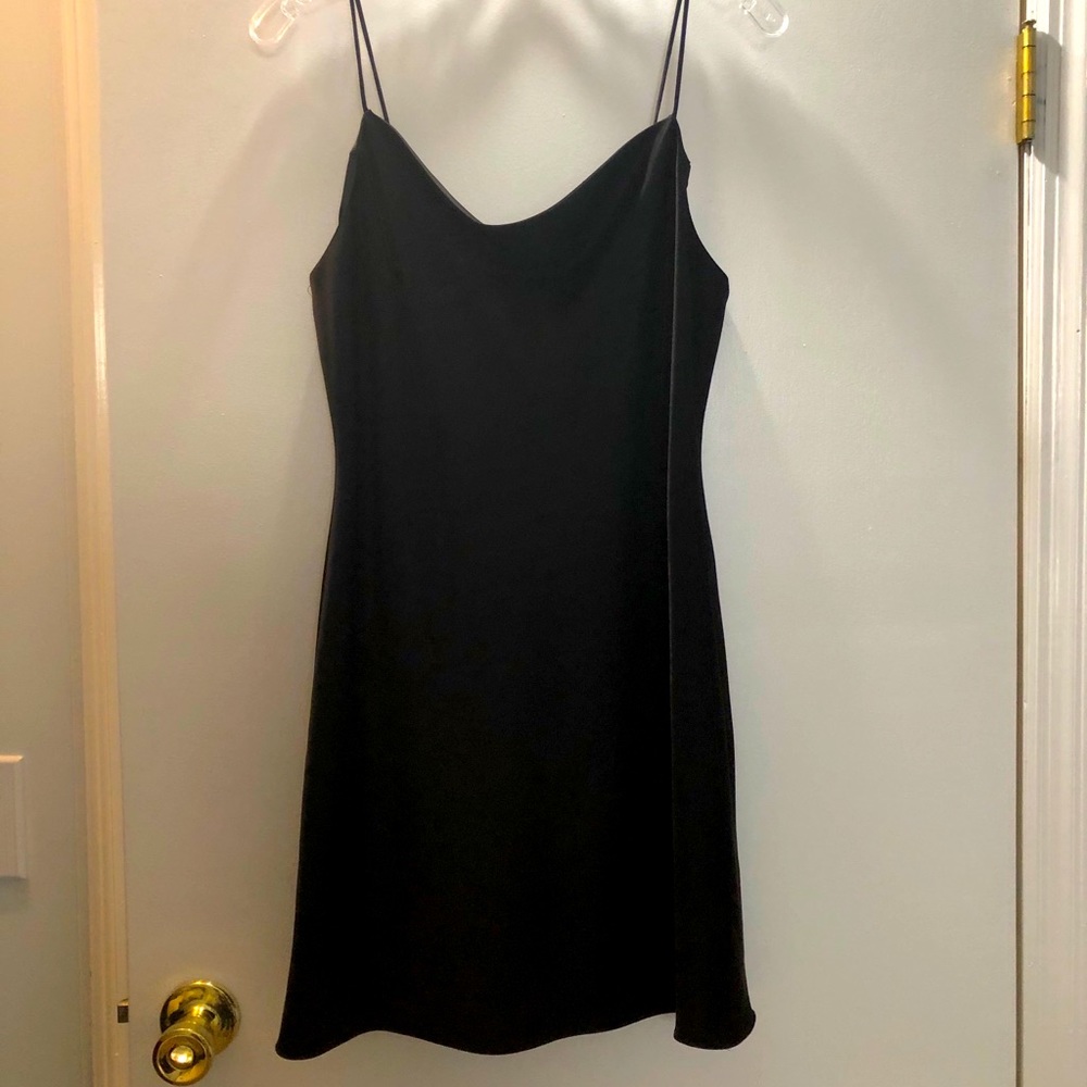 Alice + Olivia Black Mini Slipdress, Size 10